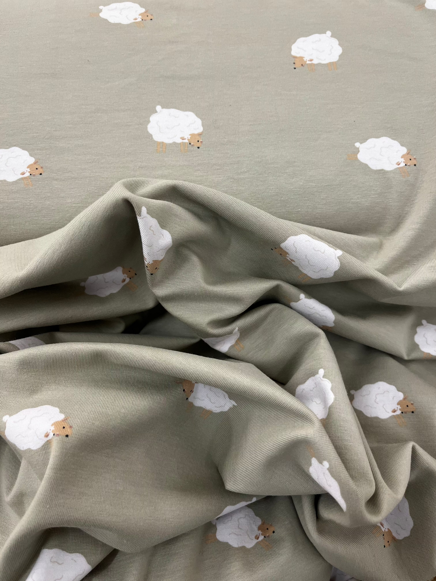 Jersey / Schäfchen Mintgrün