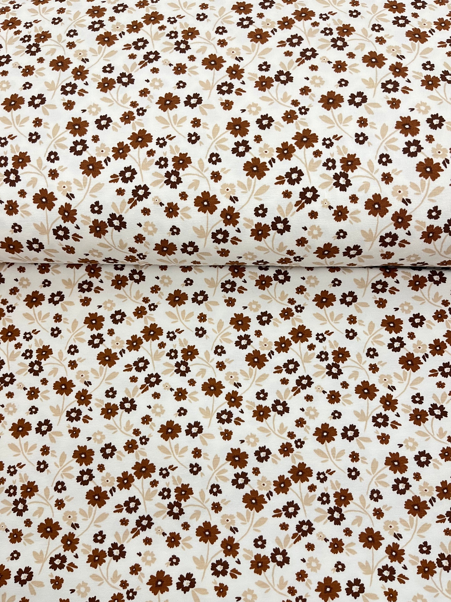 Jersey / Blumenwiese Braun