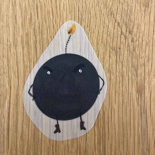 Bügelbild / Bombe
