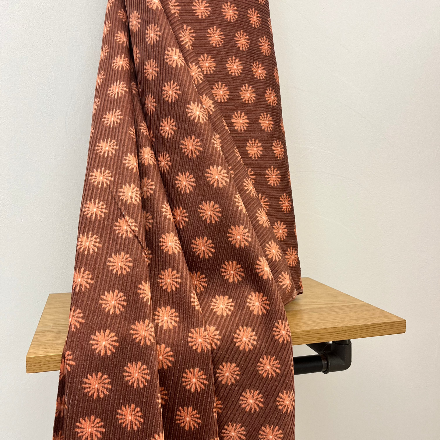 Blumen Cord / Braun