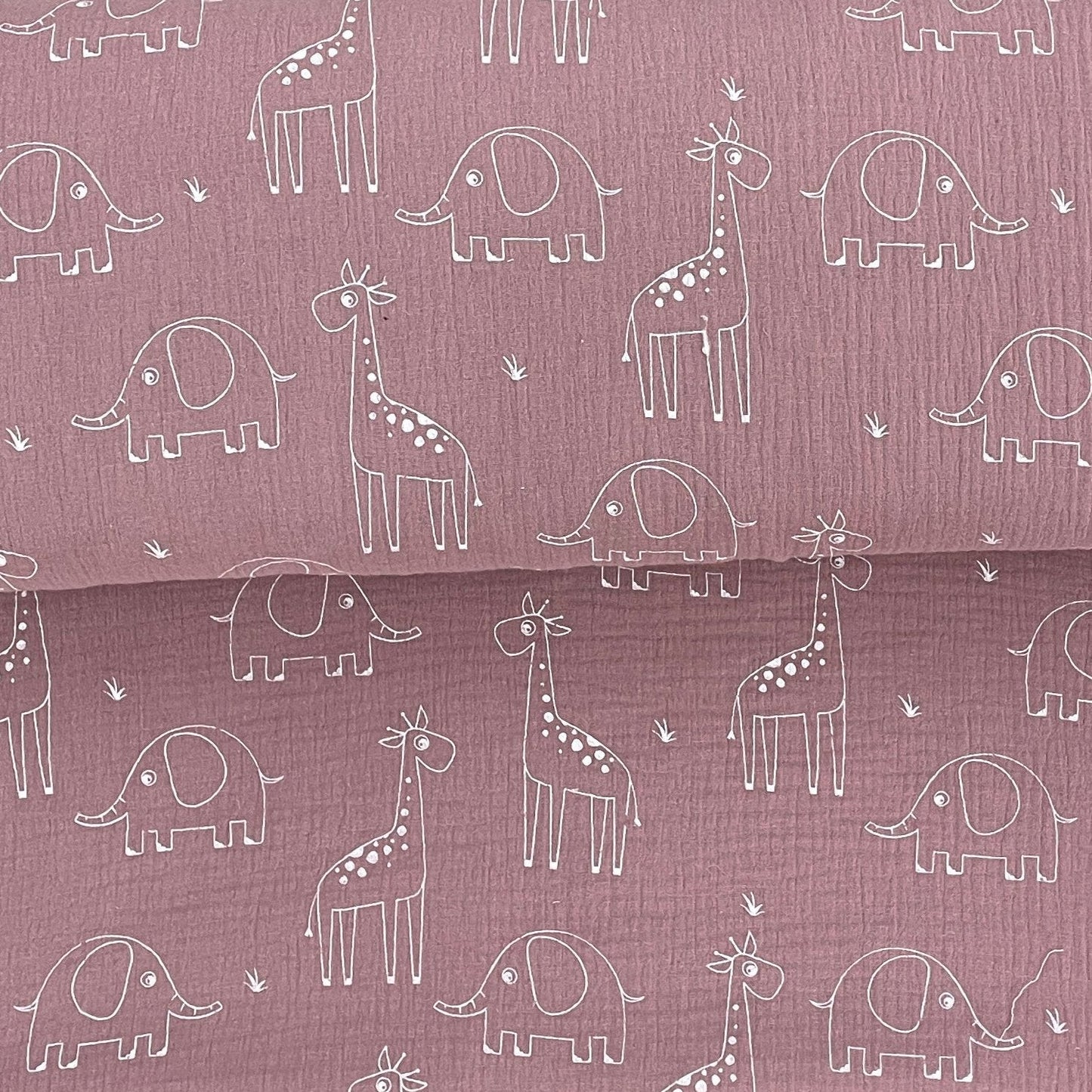 Musselin / Tiere Altrosa - Maras Atelier
